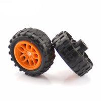 feichao Rubber Small Wheel Combination of Small Wheels Tire Pulley DIY Toy Model Accessories for Car