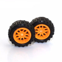 feichao Rubber Small Wheel Combination of Small Wheels Tire Pulley DIY Toy Model Accessories for Car
