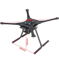 QWinOut DIY FPV Drone W/ AT9S TX RX S600 4 axle Quadcopter APM 2.8 Flight Control GPS 7M 40A ESC 700kv Motor 4400MAH Battery Full Set